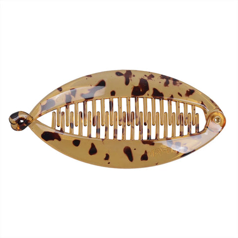 Klamra bananowa do włosów w panterkę 12 cm - Spinkarnia
