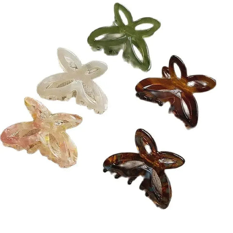 Klamra do włosów krab motyl z acetatu - Spinkarnia