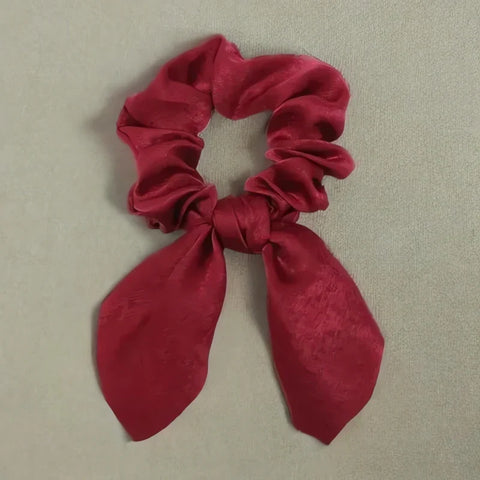 Gumka do włosów scrunchie z poliestru - 8 cm - Spinkarnia