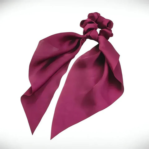 Gumka do włosów scrunchie z apaszką, 9 cm - Spinkarnia