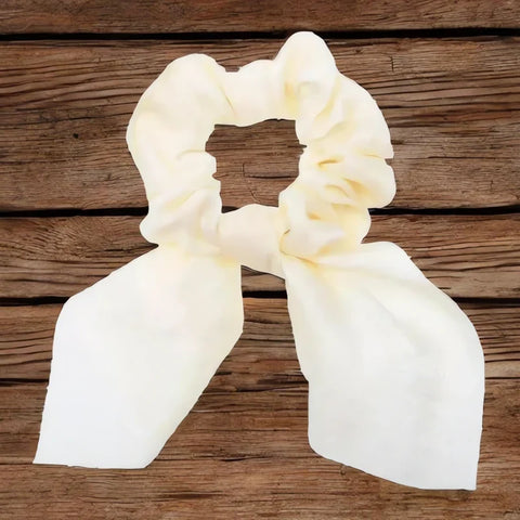 Gumka do włosów scrunchie z apaszką - Spinkarnia