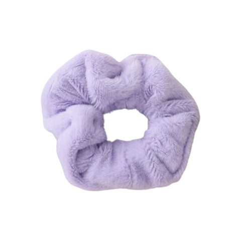 Pluszowa gumka do włosów scrunchie - 8 kolorów - Spinkarnia