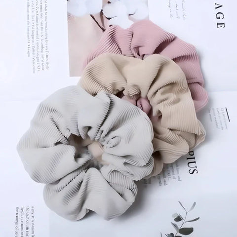 Gumka do włosów scrunchie Trio Glamour, 12 cm - Spinkarnia