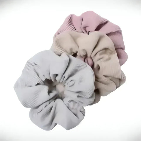 Gumka do włosów scrunchie Trio Glamour, 12 cm - Spinkarnia