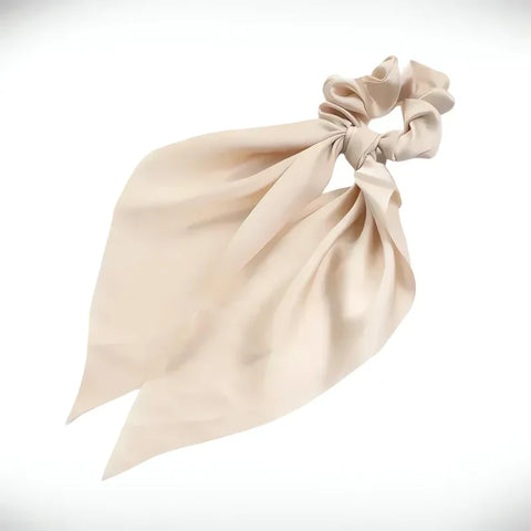 Gumka do włosów scrunchie z apaszką - 9 cm - Spinkarnia