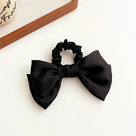 Gumka do włosów scrunchie z kokardą - 3 kolory - Spinkarnia
