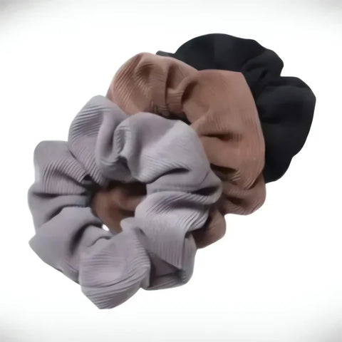 Gumka do włosów scrunchie Trio Coquette, 12 cm - Spinkarnia