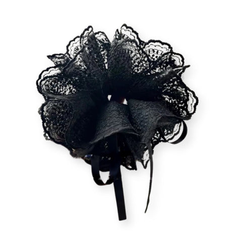 Duża gumka do włosów scrunchie z satynową fakturą - Spinkarnia