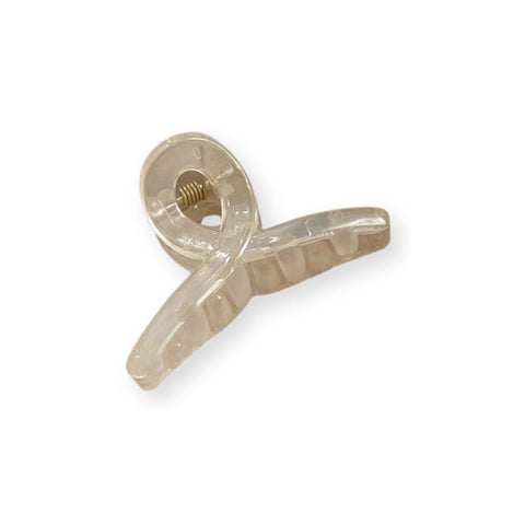 Mini klamra do włosów z acetatu - półkrawat - Spinkarnia