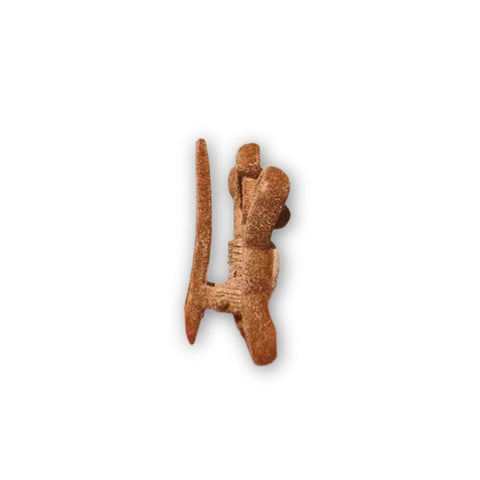 Brązowa spinka do włosów miś z weluru 4,5 cm - Spinkarnia